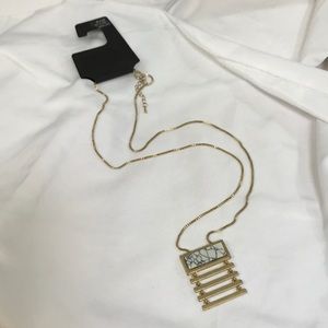 Target Drop Down Statement Necklace 14” Chain